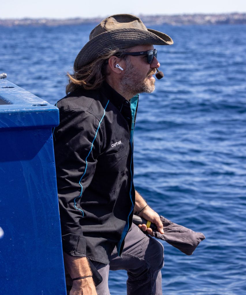 Captain Dean Cropp Barefoot Whale Watching Sydney Harbour Guide