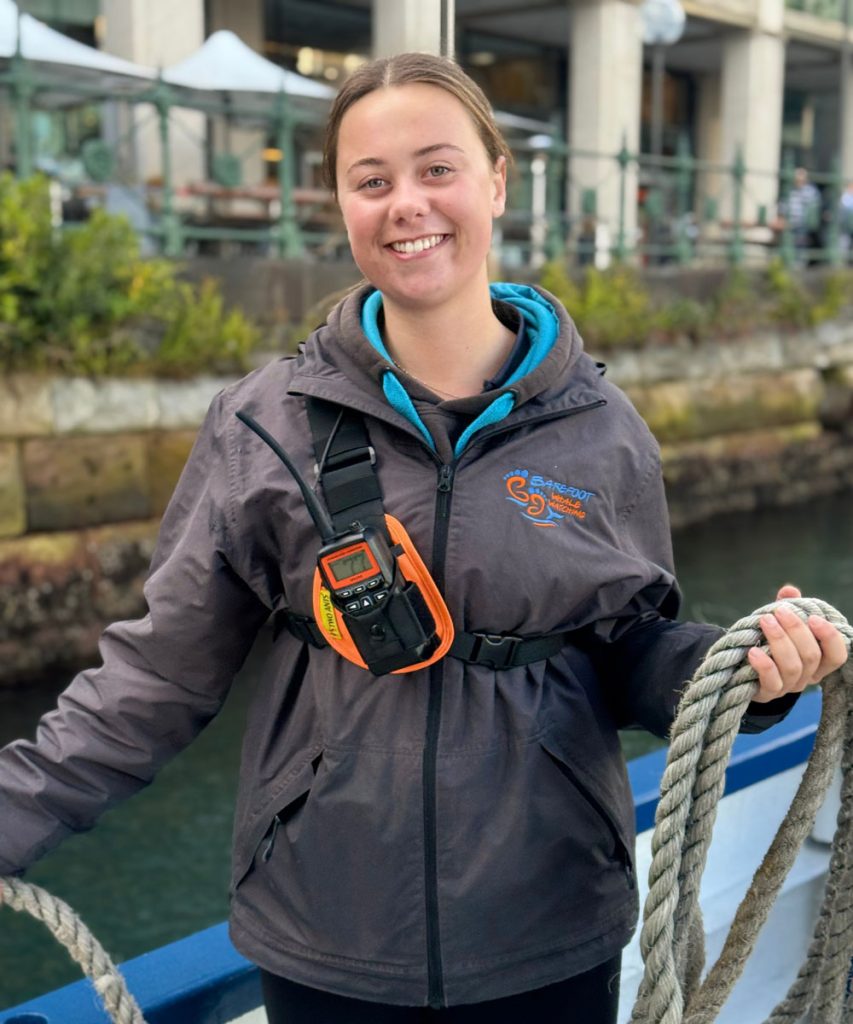 Phoebe Lady Captain Barefoot Whale Watching Sydney Harbour